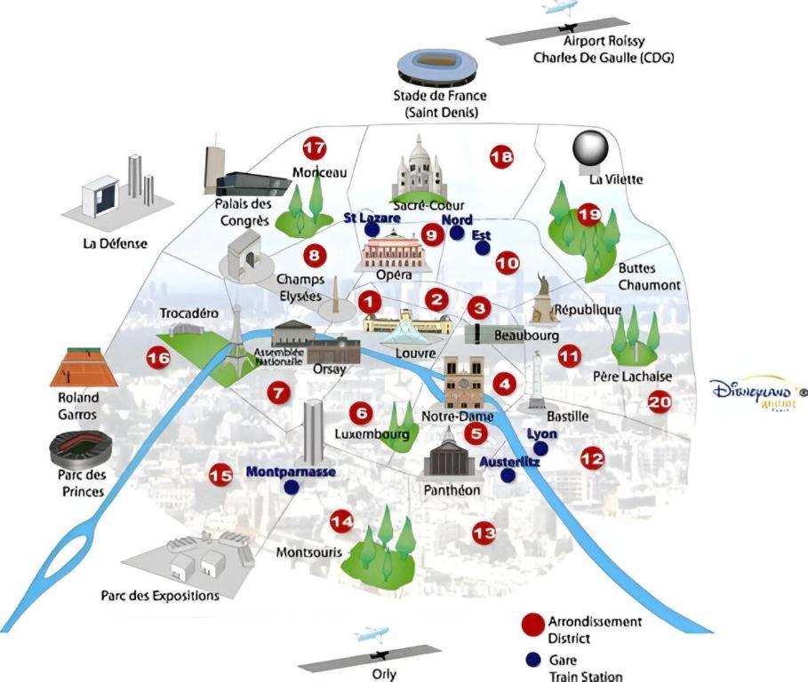 Gare En Face A Pied - Paris 10Mn - Parking Prive Gratuit - De 1 A 8 Personnes - Souplex - Tout Equipe - Entierement Renove Montmagny Экстерьер фото